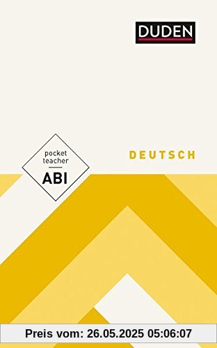 Pocket Teacher Abi Deutsch: Kompaktwissen Oberstufe (Cornelsen Scriptor - Pocket Teacher)