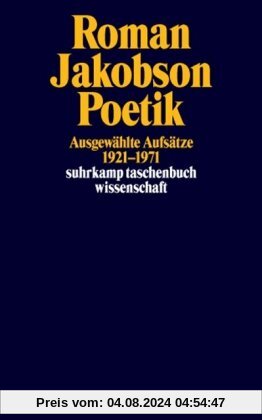 Poetik: Ausgewählte Aufsätze 1921-1971 (suhrkamp taschenbuch wissenschaft)
