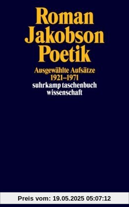 Poetik: Ausgewählte Aufsätze 1921-1971 (suhrkamp taschenbuch wissenschaft)