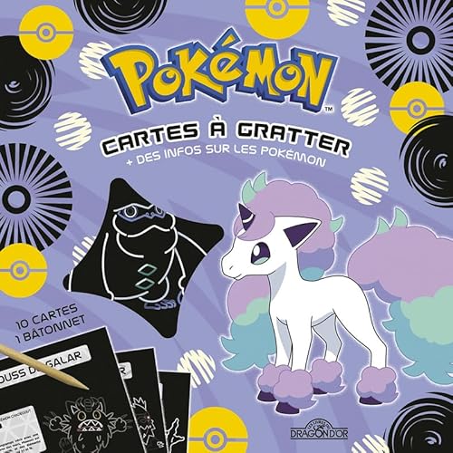 Pokémon - Mes cartes à gratter (région de Galar): Région de Galar. Avec 10 cartes et 1 bâtonnet