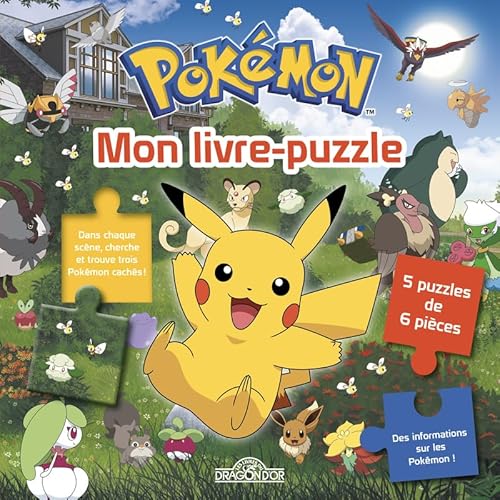 Pokémon - Mon livre puzzle: 5 puzzles de 6 pièces