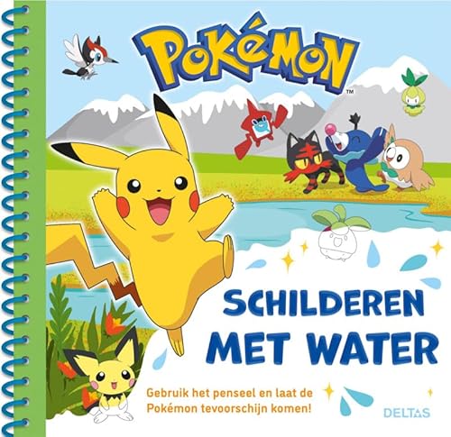 Pokémon Schilderen met water deel 1 (groen): Gebruik het penseel en laat de Pokémon tevoorschijn komen! von Zuidnederlandse Uitgeverij (ZNU)