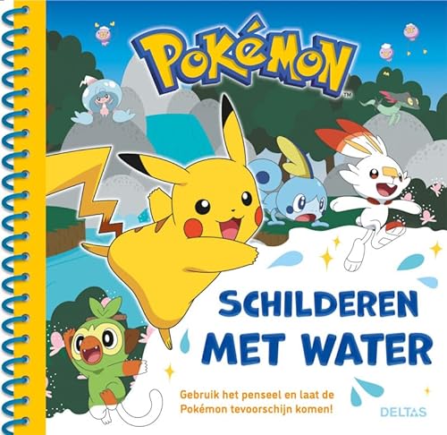 Pokémon Schilderen met water deel 2 (geel): Gebruik het penseel en laat de Pokémon tevoorschijn komen! von Zuidnederlandse Uitgeverij (ZNU)
