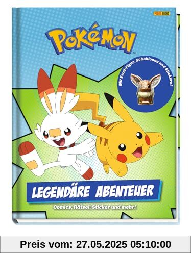 Pokémon: Legendäre Abenteuer: Comics, Rätsel, Sticker und mehr! - Mit Evoli-Figur, Schablonen und Stickern