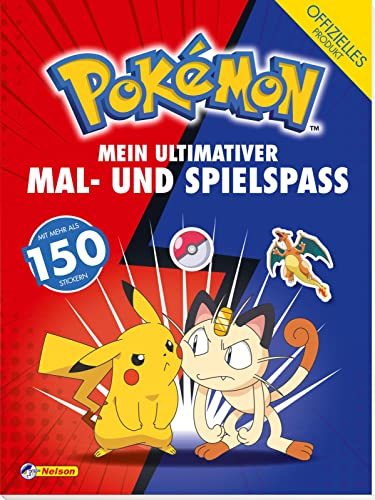 Pokémon Activity-Buch: Mein ultimativer Mal- und Spielspaß: Mit mehr als 150 Stickern! von Nelson Verlag