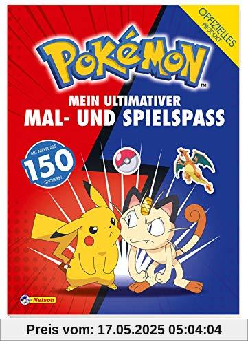 Pokémon: Mein ultimativer Spiel- und Malspaß: Mit mehr als 150 Stickern!