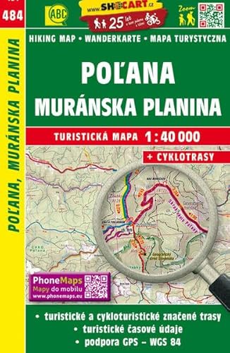 Poľana, Muránska planina / Poľana, Muraner Plateau (Wander - Radkarte 1:40.000) (SHOCart Wander - Radkarte 1:40.000 Slowakei, Band 484) von SHOCart