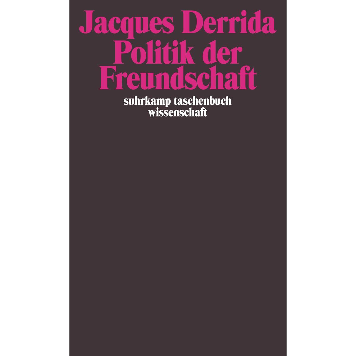Politik der Freundschaft Politik der Freundschaft von Suhrkamp Verlag AG