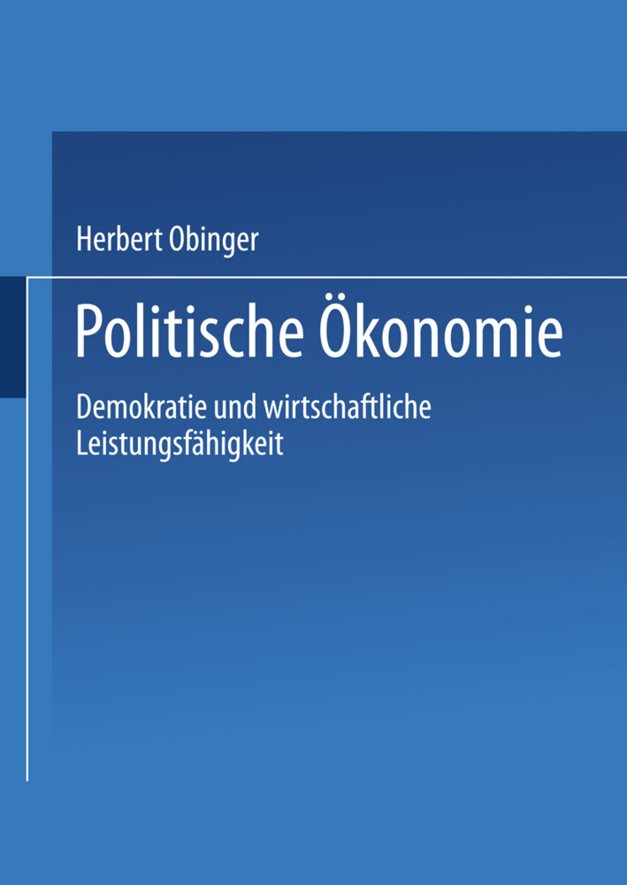 Politische Ökonomie von VS Verlag für Sozialwissenschaften