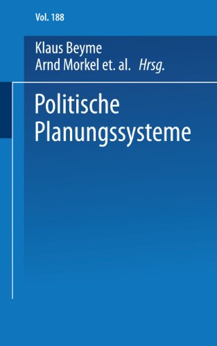 Politische Planungssysteme (Universitätstaschenbücher) (German Edition) von VS Verlag für Sozialwissenschaften