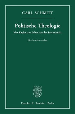 Politische Theologie. von Duncker & Humblot