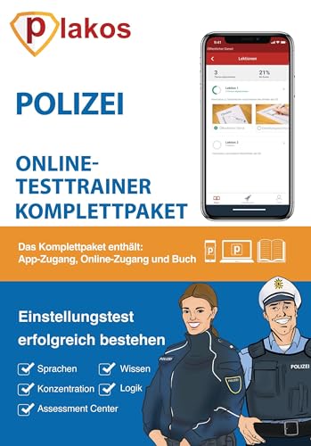 Einstellungstest Polizei: 1.200 Eignungstest-Aufgaben mit Lösungen | Auswahlverfahren mittlerer und gehobener Dienst | Bewerbung, Sporttest, ... Allgemeinwissen, Konzentration Einstellungstest Polizei: 1.200 Eignungstest-Aufgaben mit Lösungen | Auswahlverfahren mittlerer und gehobener Dienst | Bewerbung, Sporttest, ... Allgemeinwissen, Konzentration