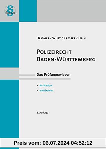 Polizei und Ordnungsrecht Baden Württemberg (Skripten - Öffentliches Recht)