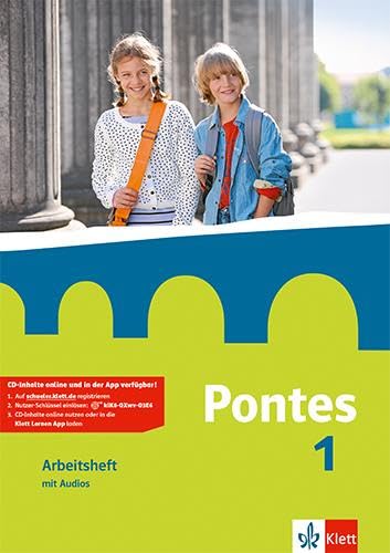 Pontes 1: Arbeitsheft mit Audios 1. Lernjahr: Lateinisches Unterrichtswerk (Pontes. Ausgabe ab 2014)