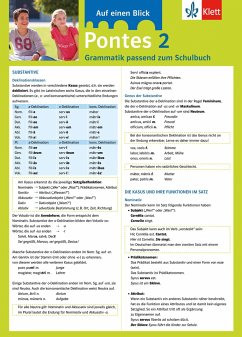 Pontes 02 Grammatik passend zum Schulbuch von Klett Lerntraining