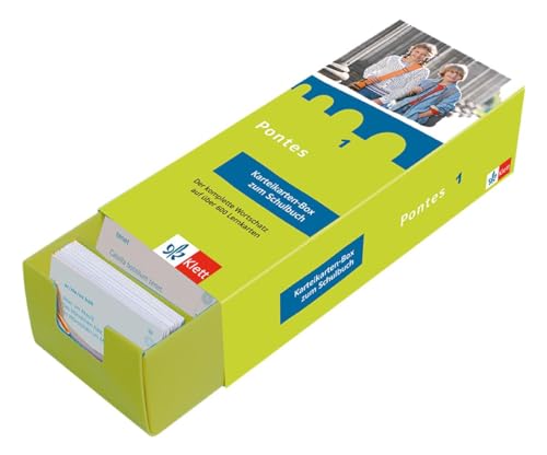 Pontes 1 - Vokabel-Lernbox zum Schulbuch: Latein passend zum Lehrwerk üben: Der komplette Wortschatz auf über 600 Lernkarten von Klett Lerntraining