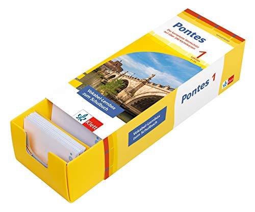 Pontes Gesamtband 1 (ab 2020) Vokabel-Lernbox zum Schulbuch 1. Lernjahr: Latein passend zum Lehrwerk üben (Pontes Gesamtband. Ausgabe 2020) von Klett Lerntraining