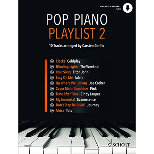Pop Piano Playlist 2: 10 Tracks - arranged by Carsten Gerlitz. Klavier.