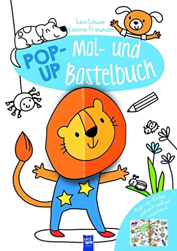 Pop-Up Mal- und Bastelbuch - Löwe: Pop-up-Bilder einfach selbst machen!