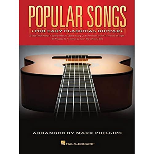 Popular Songs For Classical Guitar Solo: Songbook, Tab für Gitarre: For Easy Classical Guitar