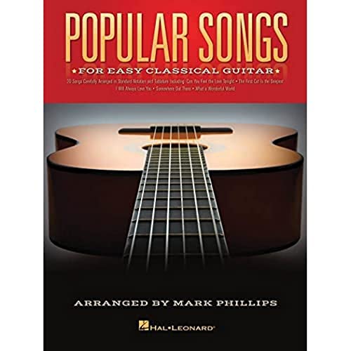 Popular Songs For Classical Guitar Solo: Songbook, Tab für Gitarre: For Easy Classical Guitar