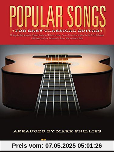 Popular Songs For Easy Classical Guitar