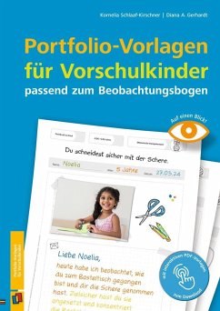 Portfolio-Vorlagen für Vorschulkinder - passend zum Beobachtungsbogen von Verlag an der Ruhr