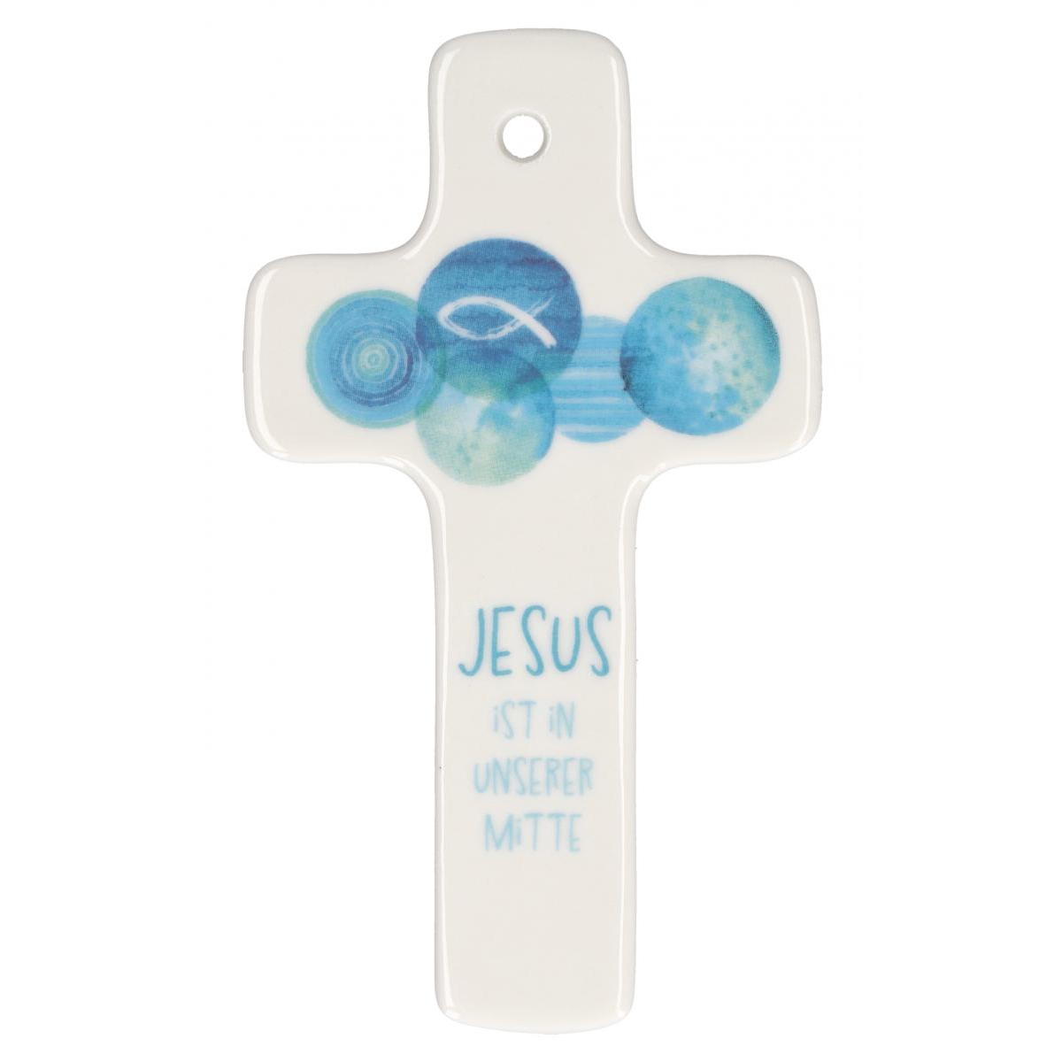 Porzellankreuz - Jesus ist in unserer Mitte (1 Stück) von Butzon und Bercker