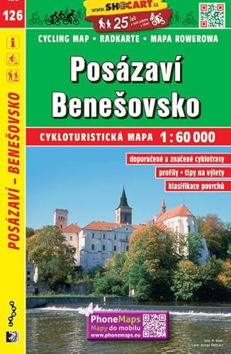 Posázáví, Benešovsko / Sasau, Beneschau (Radkarte 1:60.000) (SHOCart Radkarte 1:60.000 Tschechien, Band 126) von SHOCart