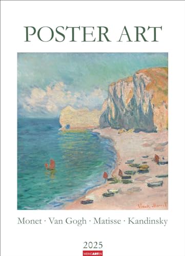 Poster Art Kalender 2025 - Monet Van Gogh Matisse Kandinsky: Jahres-Wandkalender 2025 im XXL-Format 49 x 68 cm. Berühmte Künstler und ihre schönsten Werke, perfekt für die eigene Gallery Wall von Weingarten