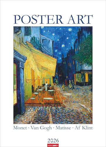 Poster Art Kalender 2026 - Monet, Van Gogh, Matisse, Kandinsky: Jahres-Wandkalender 2026 im XXL-Format 49 x 68 cm. Berühmte Künstler und ihre schönsten Werke, perfekt für die eigene Gallery Wall Poster Art Kalender 2026 - Monet, Van Gogh, Matisse, Kandinsky: Jahres-Wandkalender 2026 im XXL-Format 49 x 68 cm. Berühmte Künstler und ihre schönsten Werke, perfekt für die eigene Gallery Wall von Weingarten