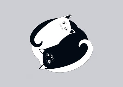 Postkarten Katzen Ying Yang: (VE10) von Schöffling