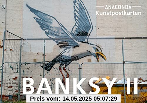 Postkarten-Set Banksy II: 18 Kunstpostkarten aus hochwertigem Karton. ca. 0,44€ pro Karte. Berühmte Banksy Bilder: Streetart zum Sammeln, Verschicken ... Postcrossing (Anaconda Postkarten, Band 61)