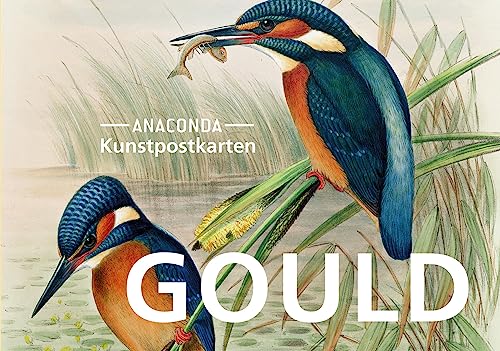 Postkarten-Set John Gould: 18 Kunstpostkarten aus hochwertigem Karton. ca. 0,28€ pro Karte (Anaconda Postkarten, Band 48)