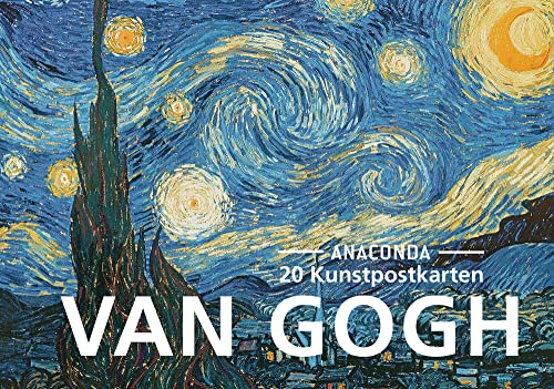 Postkarten-Set Vincent van Gogh: 20 Kunstpostkarten aus hochwertigem Karton. ca. € 0,25 pro Karte (Anaconda Postkarten, Band 22) von ANACONDA