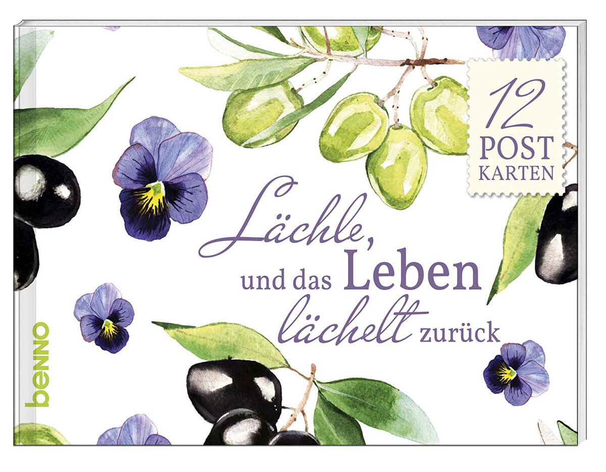 Postkartenbuch »Lächle und das Leben lächelt zurück« von St. Benno Verlag GmbH