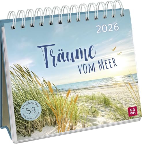 Postkartenkalender 2026: Träume vom Meer: Wochenkalender zum Aufstellen, Tischkalender mit Spiralbindung und 53 Postkarten zum Heraustrennen Postkartenkalender 2026: Träume vom Meer: Wochenkalender zum Aufstellen, Tischkalender mit Spiralbindung und 53 Postkarten zum Heraustrennen von Groh