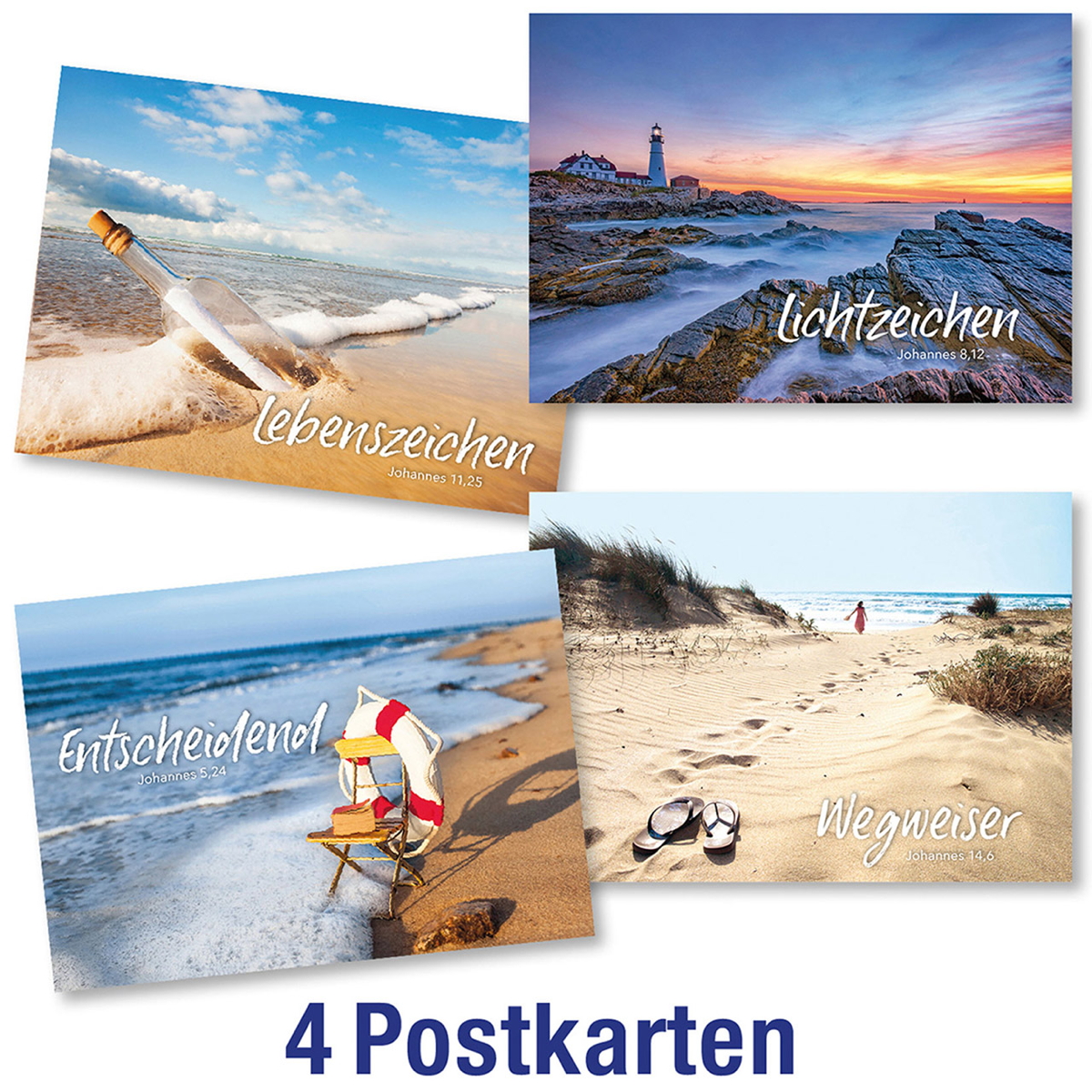 Postkartenserie 4 x 1 Stichwort - Küste und Meer Postkartenserie 4 x 1 Stichwort - Küste und Meer von Kawohl-Verlag