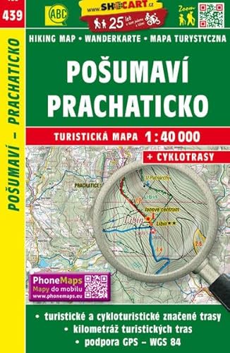 Pošumaví, Prachaticko / Böhmerwald-Vorgebirge, Prachatitz (Wander - Radkarte 1:40.000) (SHOCart Wander - Radkarte 1:40.000 Tschechien, Band 439) von SHOCart