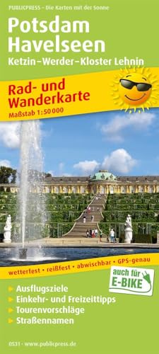 Potsdam - Havelseen, Ketzin - Warder - Kloster Lehnin: Rad- und Wanderkarte mit Ausflugszielen, Einkehr- & Freizeittipps, wetterfest, reissfest, ... 1:50000 (Rad- und Wanderkarte: RuWK) von Publicpress