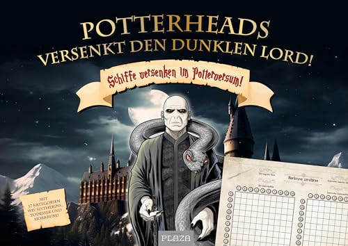 Potterheads, versenkt den dunklen Lord!: Schiffe versenken im Potterversum. Das perfekte Geschenk für Harry Potter Fans von Plaza