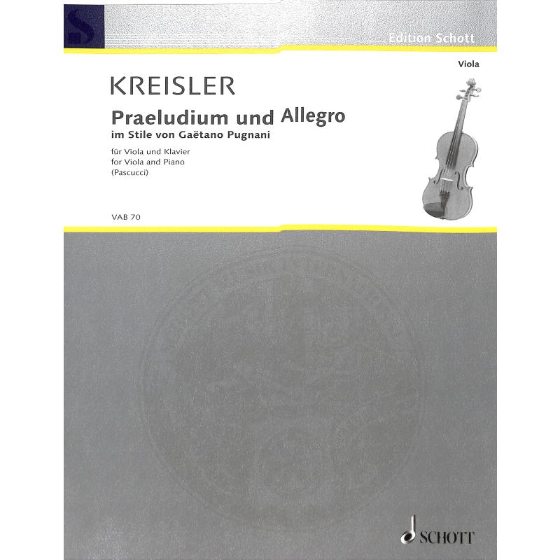 Präludium und Allegro im Stile von Gaetano Pugnani Präludium und Allegro im Stile von Gaetano Pugnani