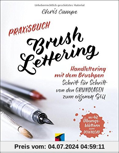 Praxisbuch Brush Lettering: Handlettering und Brushlettering mit dem Brushpen. Schritt für Schritt von den Grundlagen zum eigenen Stil. Mit 46 kostenlosen Übungsblättern zum Ausdrucken (mitp Business)