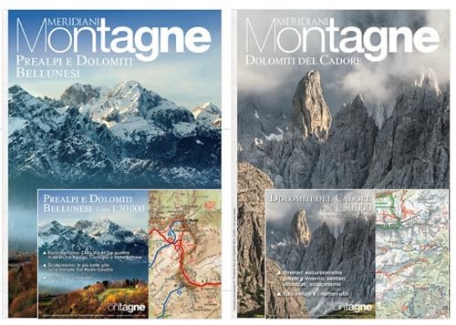 Prealpi Bellunesi-Dolomiti di Cadore. Con 2 Carta geografica ripiegata (Meridiani montagne. Le collezioni) von Editoriale Domus