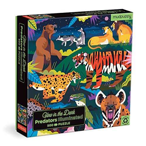 Predators Illuminated Glow in The Dark Puzzle: 500 Pieces von MudPuppy