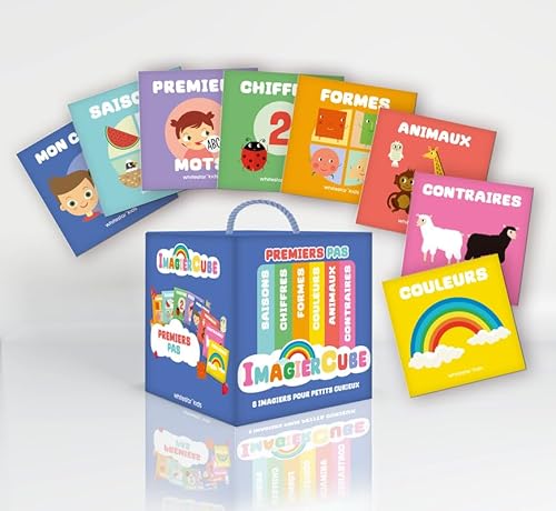 Premiers pas - Imagier cube: Coffret en 8 volumes : Mon corps ; Saisons ; Chiffres ; Formes ; Couleurs ; Animaux ; Contraires ; Premiers mots Premiers pas - Imagier cube: Coffret en 8 volumes : Mon corps ; Saisons ; Chiffres ; Formes ; Couleurs ; Animaux ; Contraires ; Premiers mots von WHITE STAR KIDS