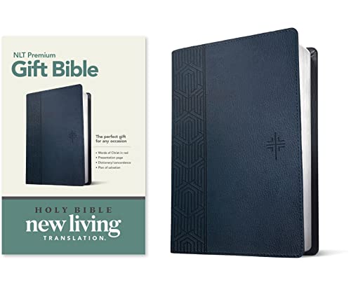 Holy Bible: Nlt Red Letter, Leatherlike, Blue