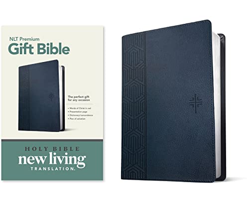 Holy Bible: Nlt Red Letter, Leatherlike, Blue von Tyndale House Publishers