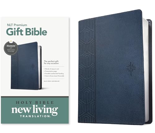Premium Gift Bible Nlt, Filament Enabled (Leatherlike, Blue Cross, Red Letter) von Tyndale House Publishers