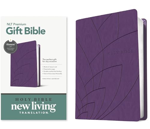 Premium Gift Bible Nlt, Filament Enabled (Leatherlike, Purple Petals, Red Letter) von Tyndale House Publishers